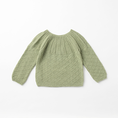 y11/21܂SALE 40%OFFzSERENDIPITY ORGANICS 2022AW KIDS Wool Diamond SweateriDarkjade j2A-4A