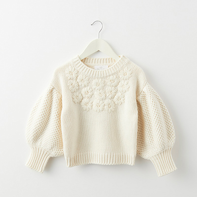 y11/21܂SALE 50%OFFzCERA UNA VOLTA 2023AW KIDS Olivia Pullover CreamiCream j6A-8A