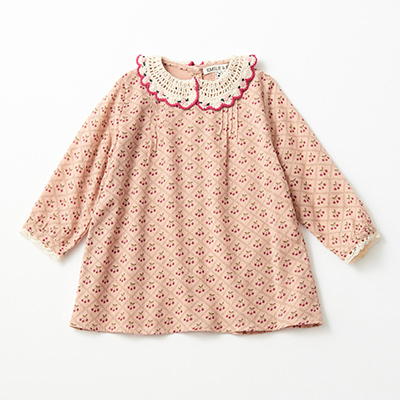 LILI et NENE ベビー EMILE&IDA 2023AW BABY DRESS（CHERRY ）18M-2A