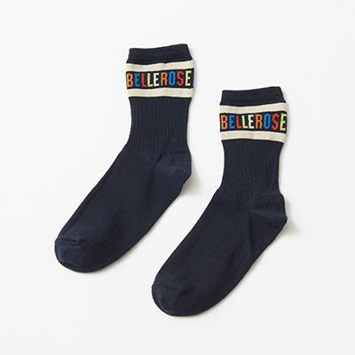 ySALE 50%OFFzBELLEROSE 2023AW KIDS SOCKS VIGE32iNAVY-K1222J j27-38