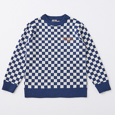 y9/16܂SALE 50%OFFzBONTON 2023AW KIDS PULL DAMIERiDAMIER NAVY j4A-8A