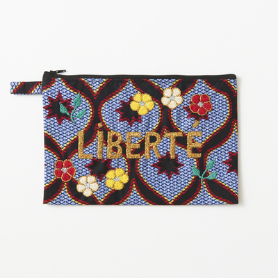 CSAO Embroidered clutch Liberte M