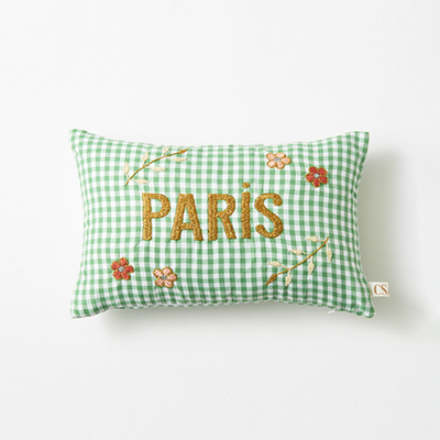 CSAO Mini embroidered cushion PARIS