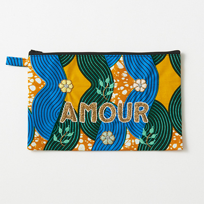 CSAO Embroidered clutch AMOUR M