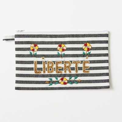 CSAO Embroidered clutch Liberte M