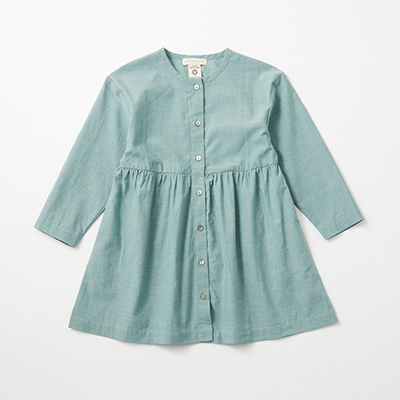 SERENDIPITY ORGANICS 2024AW KIDS Loose DressiTeal - Light Wovenj3A-5A