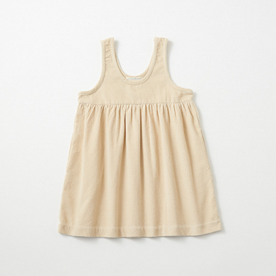 SERENDIPITY ORGANICS 2024AW KIDS Spencer DressiCream - Heavy Wovenj3A-4A