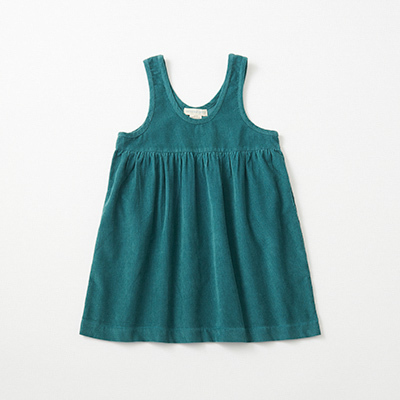 SERENDIPITY ORGANICS 2024AW KIDS Spencer DressiTeal - Heavy Wovenj4A