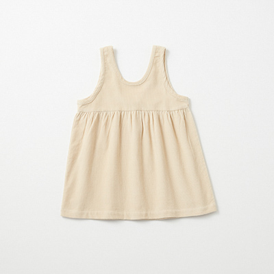 SERENDIPITY ORGANICS 2024AW BABY Baby Spencer DressiCream - Heavy Wovenj24M