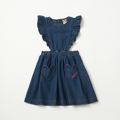 BONTON 2024AW KIDS Robe JudithiU601 CHAMBRAY BLEUj4A-6A