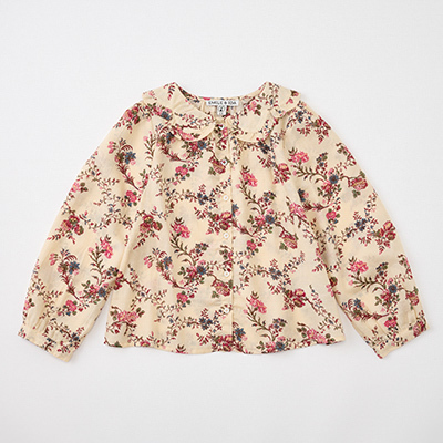 EMILE ET IDA 2024AW KIDS BLOUSE IMPRIMEE ORCHIDiORCHID ECRUj4A-6A