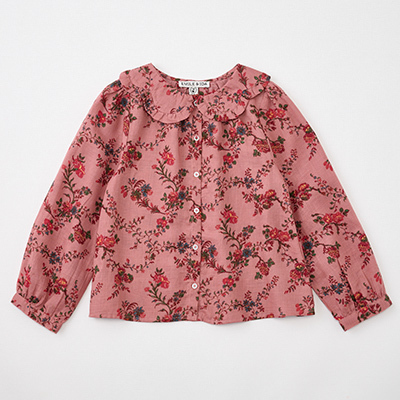 EMILE ET IDA 2024AW KIDS BLOUSE IMPRIMEE ORCHIDiORCHID ROSEj4A-6A