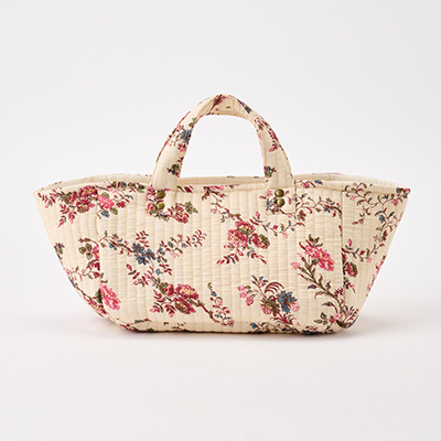 EMILE ET IDA 2024AW KIDS PANIER DE RANGEMENTiORCHID ECRUj