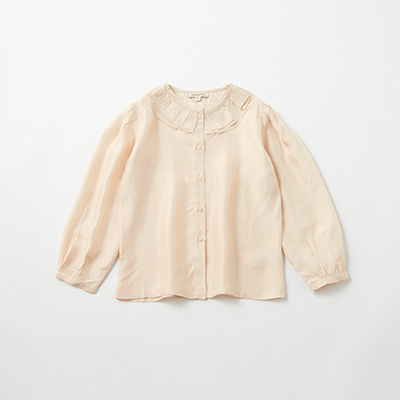 CARAMEL 2024AW KIDS WOVEN BLOUSEiBEIGEj8A-10A