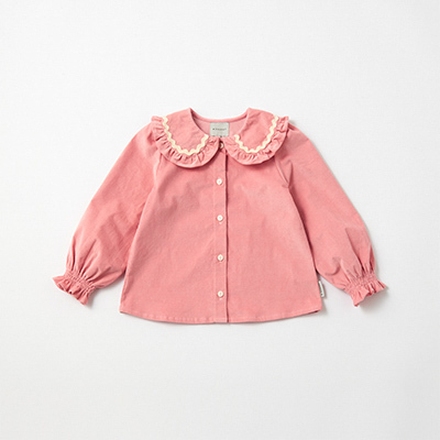 MIPOUNET 2024AW KIDS CARINE CORDUROY BLOUSEiCORDUROY - CORALj4A-6A