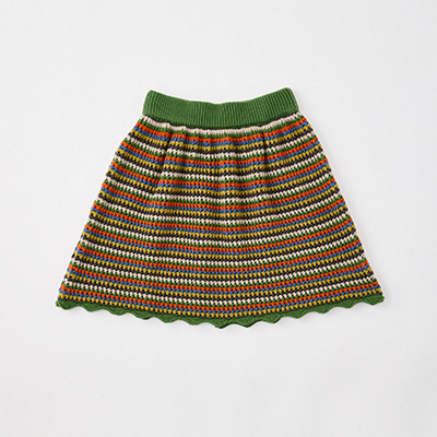 MABLI 2024AW KIDS PORTH SKIRT - MO / CHILD WOOL KNIT SKIRTiMONSTERA/Gj8A