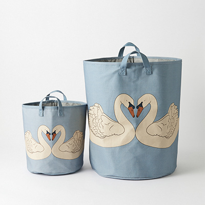 LILI et NENE KONGES SLOEJD（コンゲス スロイド） KONGES SLOEJD TOY STORAGE BAGS（SWAN）