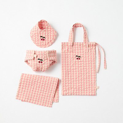 KONGES SLOEJD DOLL NURSERY SETiPOWDER PINK CHECKj