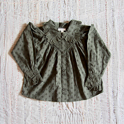 BONJOUR 2024AW KIDS IRIS BLOUSE igreenj6A