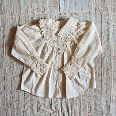 BONJOUR 2024AW KIDS IRIS BLOUSE iwhitej6A