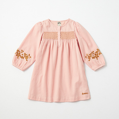 BONTON 2024AW KIDS Robe Fran?oiseiU404 PEACH WHIPj4A-6A