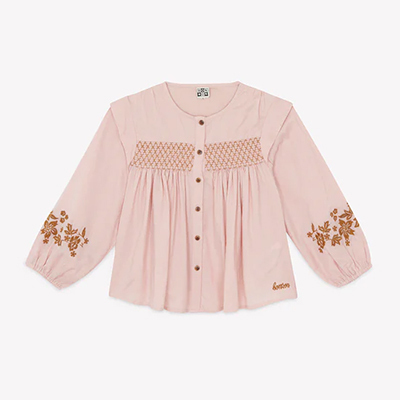 BONTON 2024AW KIDS Blouse FidjiiU404 PEACH WHIPj4A-6A